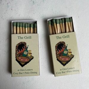 Vintage Matchbook The Grill Glen Lennox Lot of‎ 2